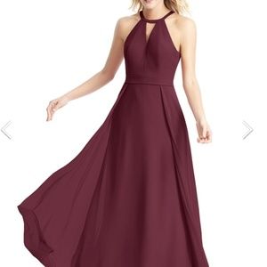 Azazie Melody in Cabernet Bridesmaids Dress